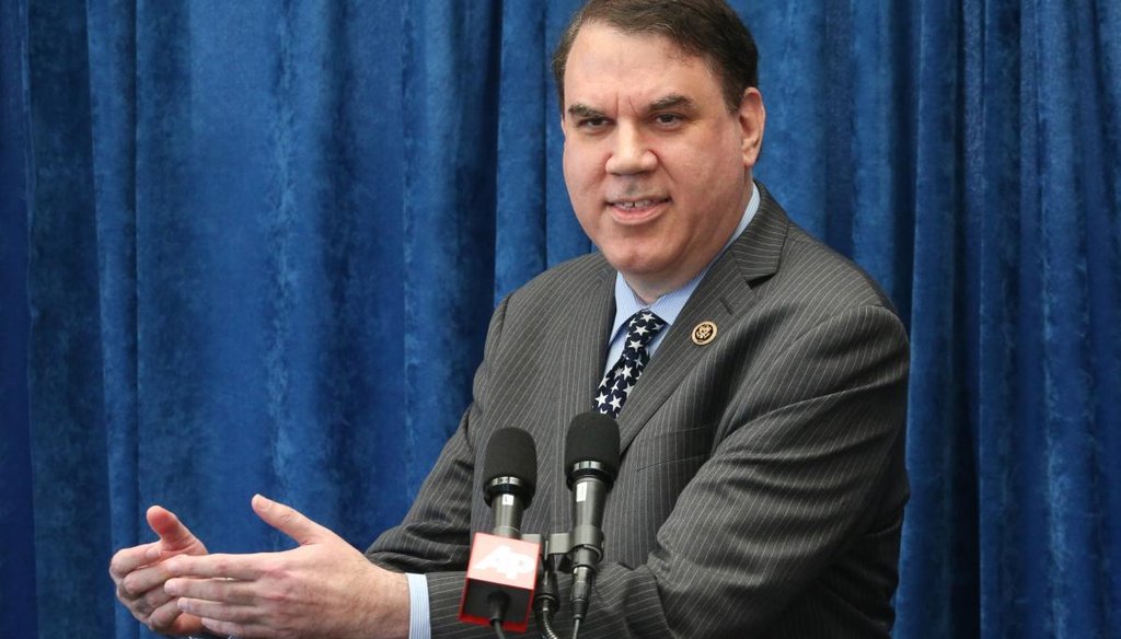 U.S. Rep. Alan Grayson, a Democratic candidate for the U.S. Senate, in an Oct. 14, 2015, file photo from a speech in Tallahassee. (AP)