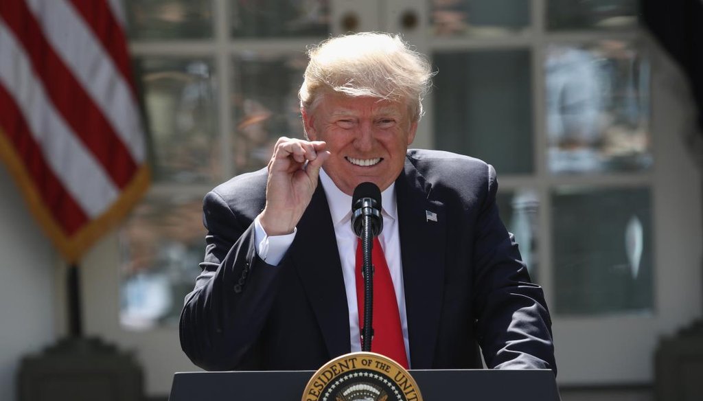 U.S. President Donald Trump announces his decision for the United States to pull out of the Paris climate agreement in the Rose Garden at the White House June 1, 2017 in Washington, DC. (Getty)