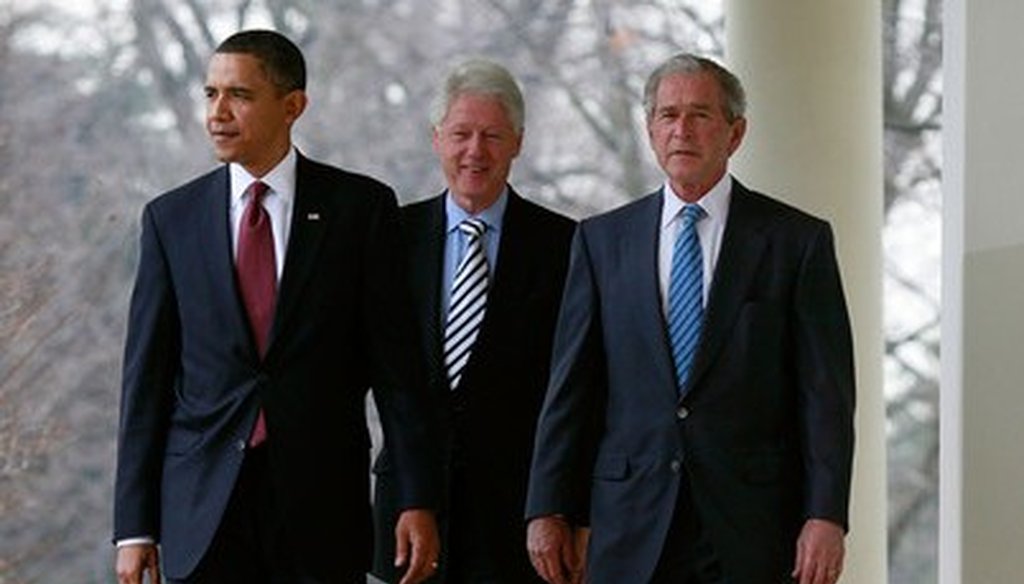 Presidents Barack Obama, George W. Bush and Bill Clinton all won re-election. Just how rare is that to happen three times in a row? (Getty Images)