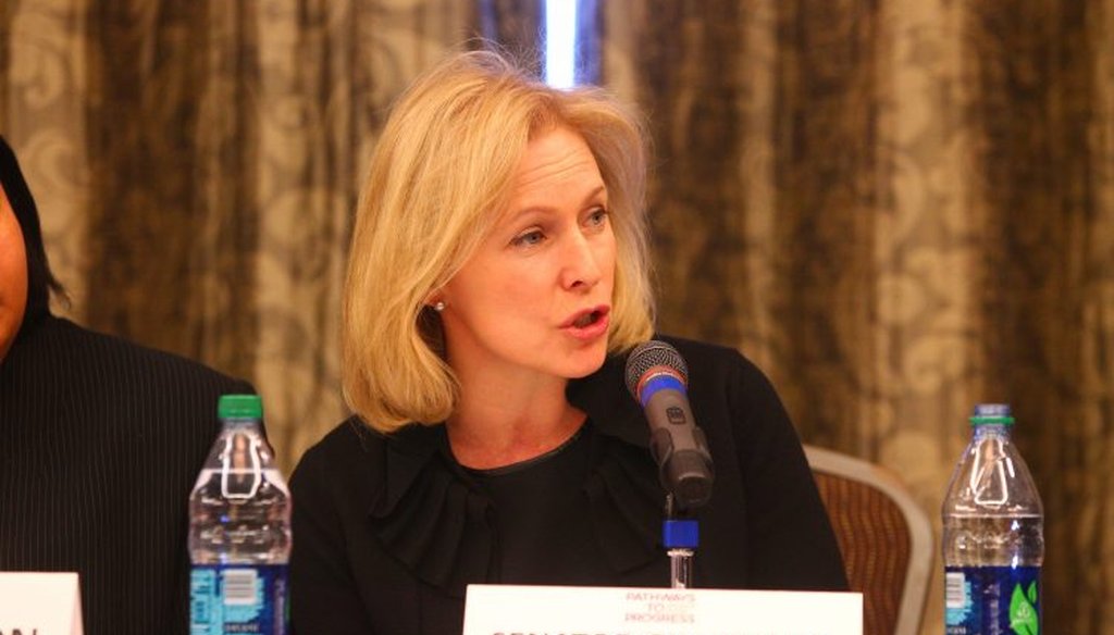 U.S. Sen. Kirsten Gillibrand is campaigning for president.