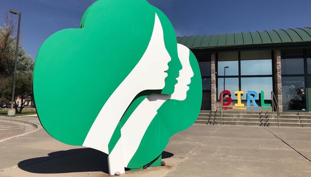 This June 7, 2021, image shows the headquarters of Girl Scouts of New Mexico Trails in Albuquerque, New Mexico. (AP)