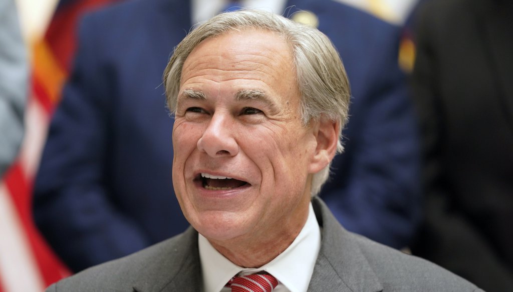 Texas Gov Greg Abbott speaks before signing Senate Bill 1, also known as the election integrity bill, into law in Tyler, Texas, Tuesday, Sept. 7, 2021. (AP)