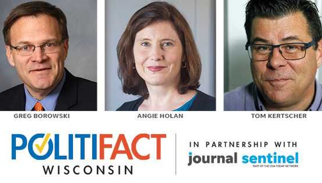 Panelists at the event will be (from left) PolitiFact Wisconsin editor Greg Borowski, PolitiFact national editor Angie Holan and PolitiFact Wisconsin reporter Tom Kertscher