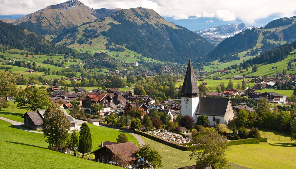 A summer landscape near Gstaad, Switzerland. (Shutterstock)