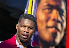 Ad Watch: The context of Herschel Walker’s comments about vampires, a bull, China’s air