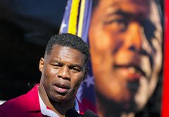 Ad Watch: The context of Herschel Walker’s comments about vampires, a bull, China’s air