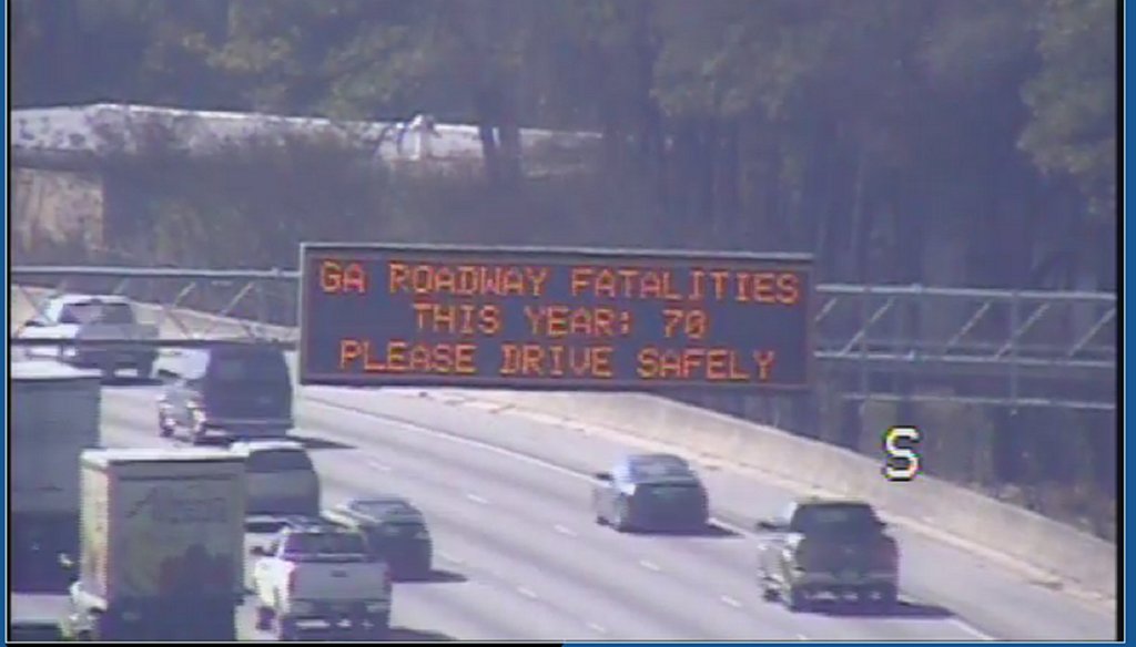 The state DOT recently alerted motorists to the number of fatalities on Georgia highways aleady this year