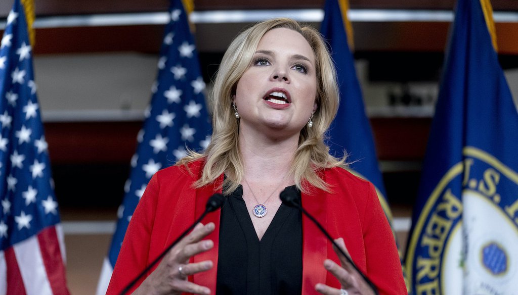 Rep. Ashley Hinson, R-Iowa, speaks at a news conference on Capitol Hill in Washington, Tuesday, June 15, 2021. (AP)