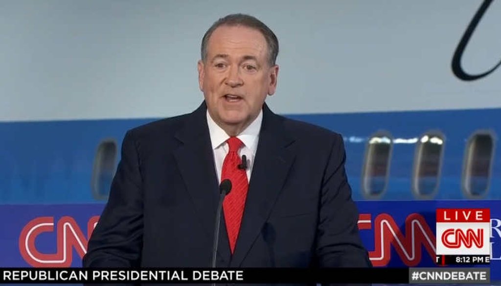 Republican presidential candidate Mike Huckabee argued that courts do more to protect religious liberties of Muslims than of Christians. (Screengrab)