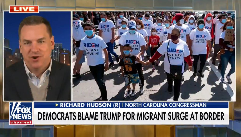 U.S. Rep. Richard Hudson (R-NC) appears in a Fox News segment posted online on March 15, 2021. (screenshot)