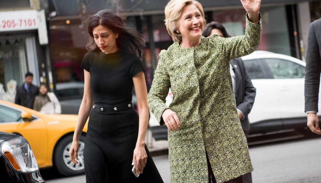 Huma Abedin (left) is a longtime aide to Hillary Clinton. (Getty Images)