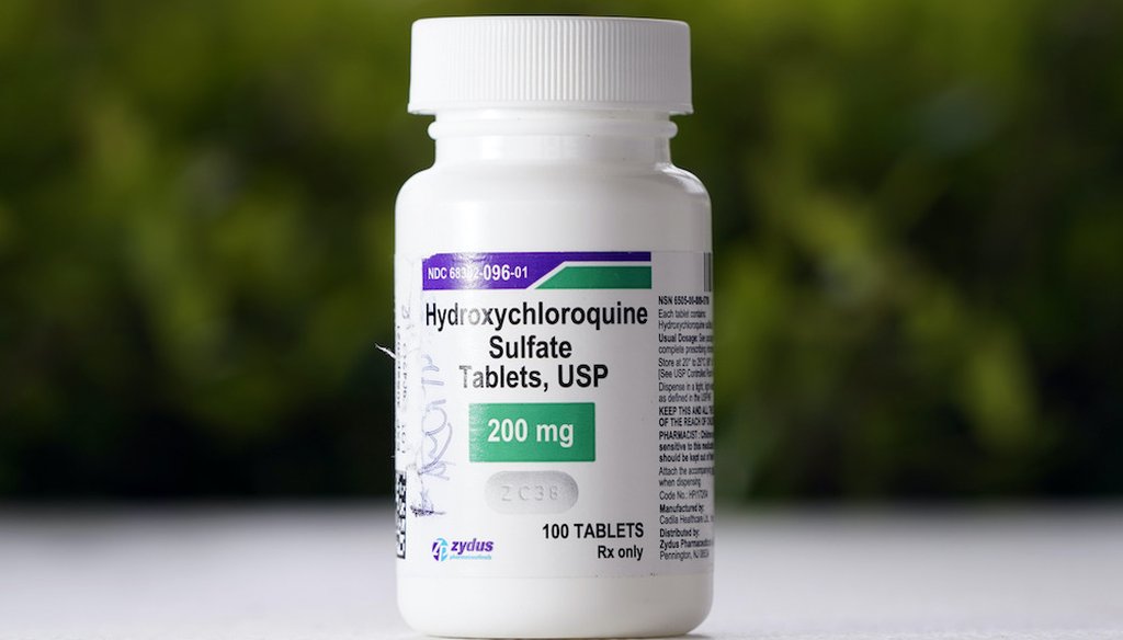 A bottle of hydroxychloroquine. (AP Photo/David J. Phillip)