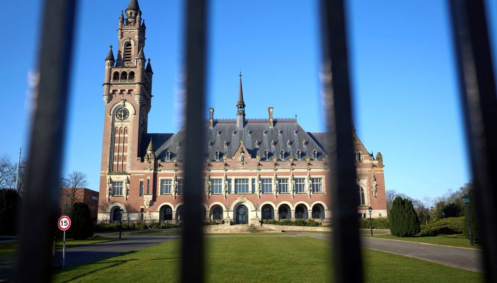 The International Court of Justice in the Hague, Netherlands, on March 7, 2022. (AP)
