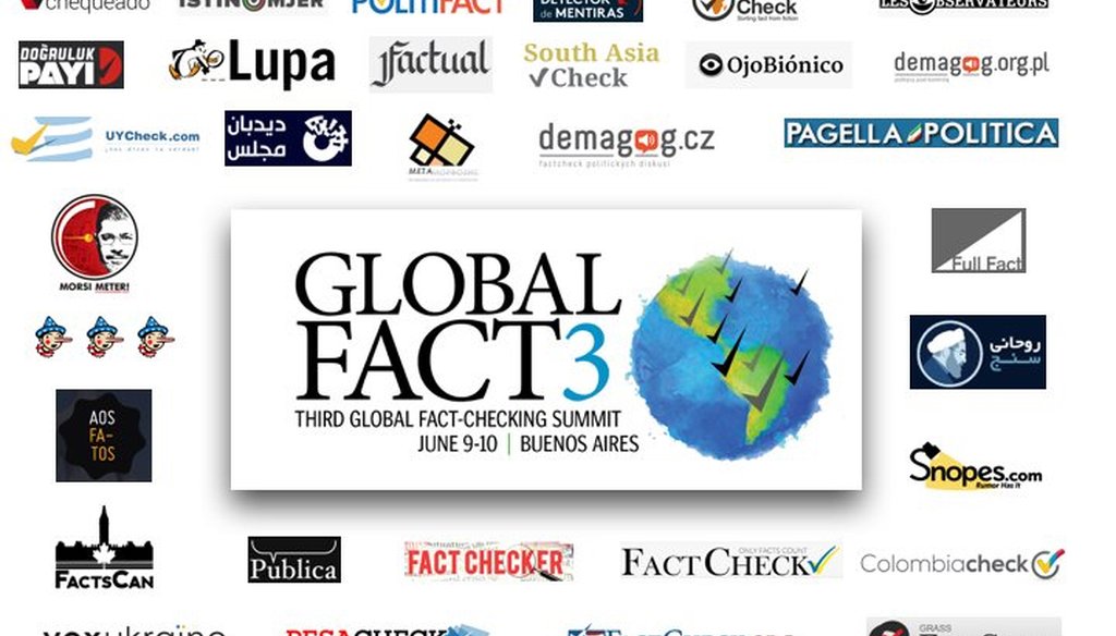 Fact-checking organizations around the world attended Global Fact 3, a project of the International Fact-Checking Network at Poynter. (Image: IFCN)