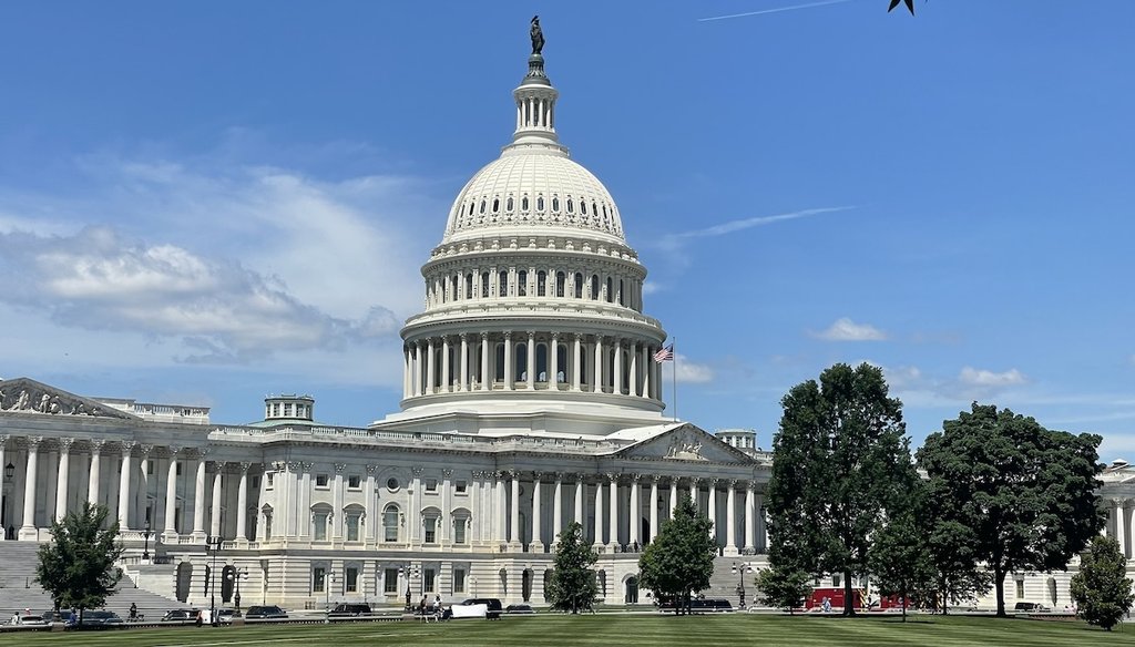 The East Front of the U.S. Capitol on May 19, 2025. (Louis Jacobson/PolitiFact)