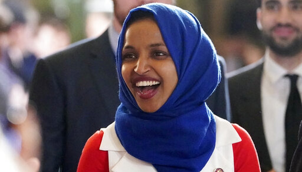 U.S. Rep. Ilhan Omar, D-Minn., overstates the number of gun-related deaths in America. (AP)
