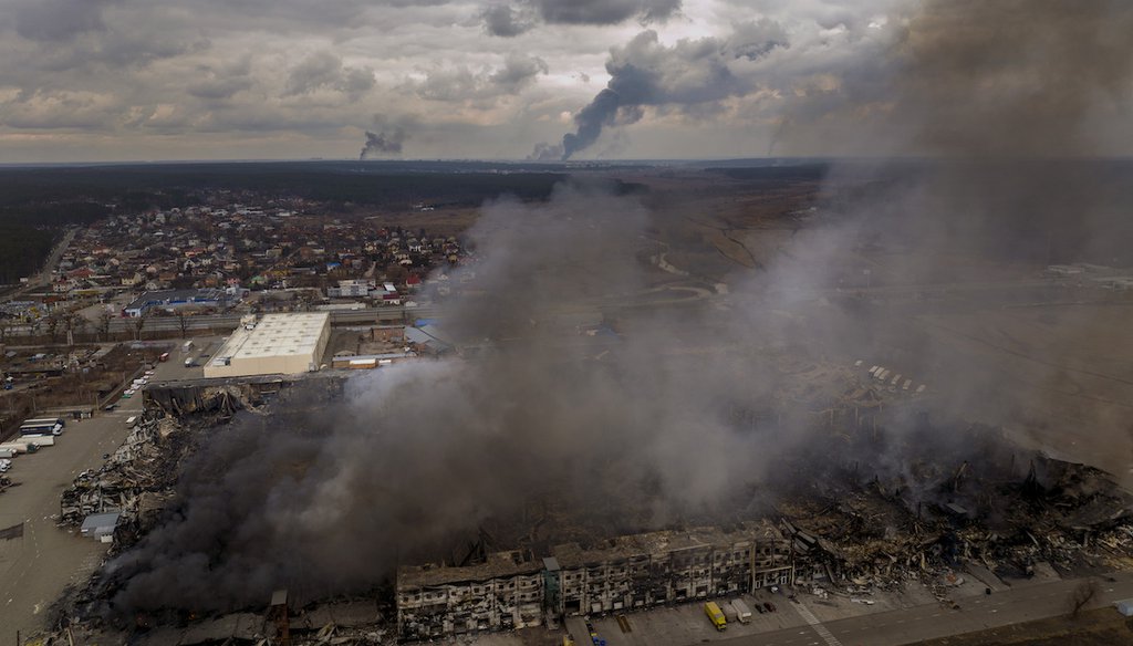 Russian attacks on Ukrainian cities raise concern over the fate of labs that work with dangerous pathogens. (AP)