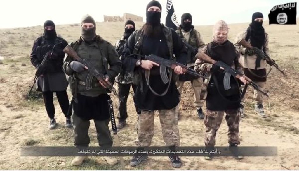 A group of French speaking ISIS fighters. President Obama seeks congressional authorization to continue the fight against the Islamic State group. (Balkis Press)