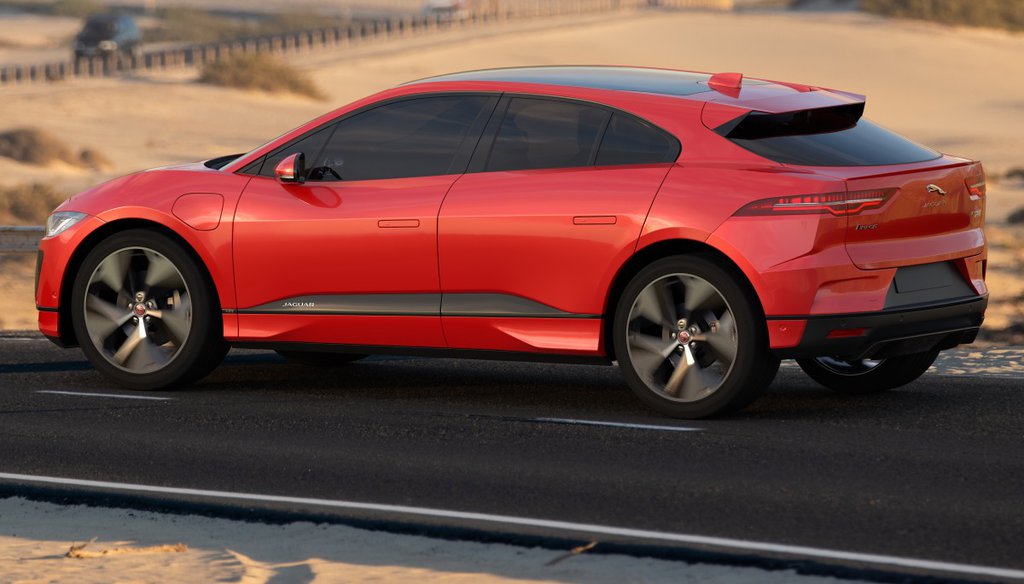 A Jaguar I-PACE all-electric car, one of the models provided by the company for use at COP26 climate change meeting in Glasgow, Scotland. (Shutterstock)