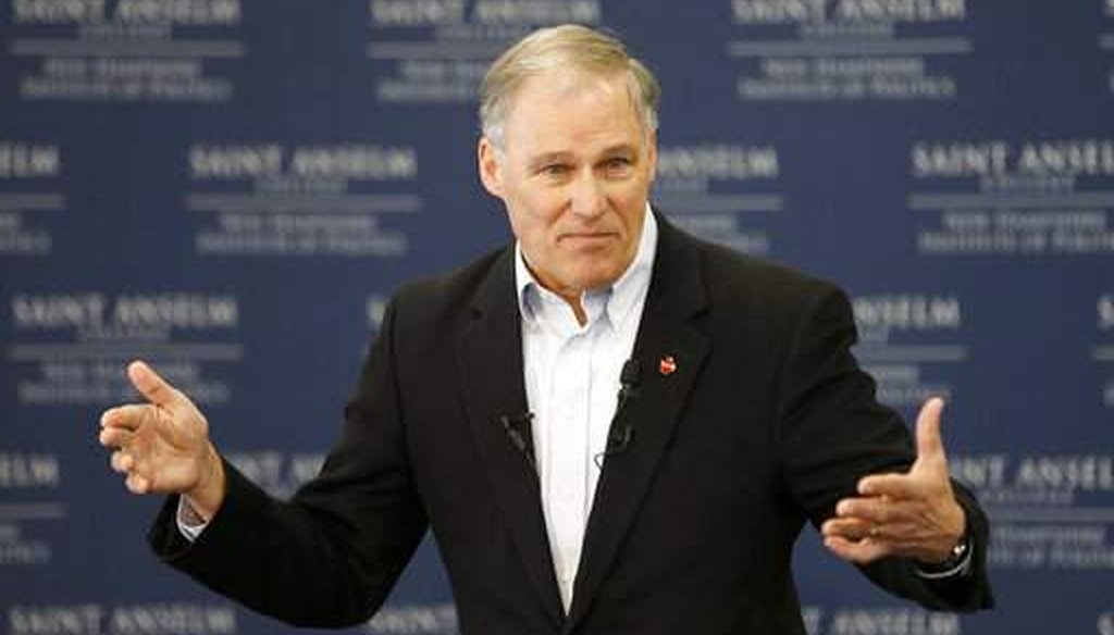 Climate change is the centerpiece of the presidential campaign of Washington Gov. Jay Inslee. (AP)