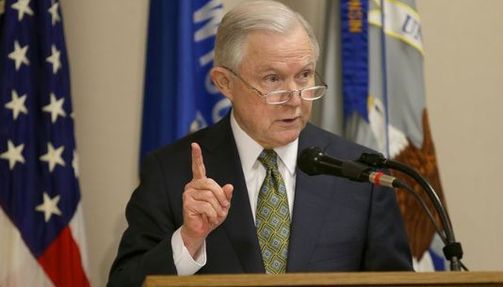 U.S. Attorney General Jeff Sessions visited Milwaukee on Dec. 18, 2017 and highlighted the city's high violent crime rates. (Mike De Sisti/Milwaukee Journal Sentinel)