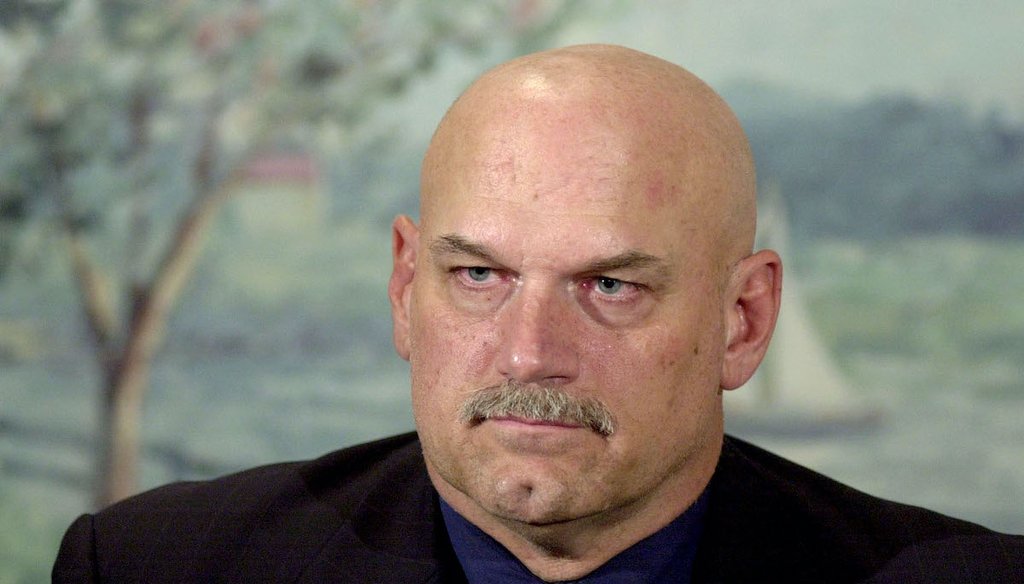 A recent Facebook post used a video featuring former Minnesota Gov. Jesse Ventura, seen here in a file photo from December 2001,  to claim the COVID-19 pandemic was planned. We rate the claim Pants on Fire! (AP)