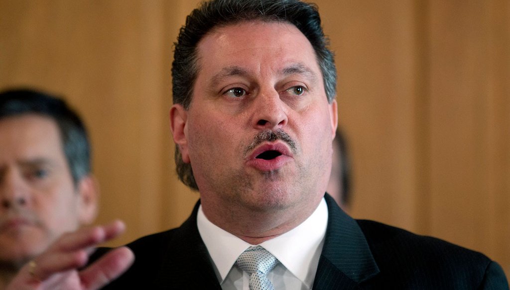 State Sen. Joseph Addabbo Jr, D-Queens, speaks during a news conference on Feb. 9, 2016, in Albany, N.Y. (AP)