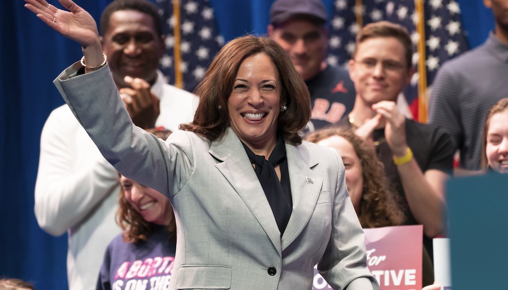 Vice President Kamala Harris visited Howard University in Washington D.C. on April 25, 2023, to speak on reproductive rights. A clip from Harris' speech was altered. (AP)