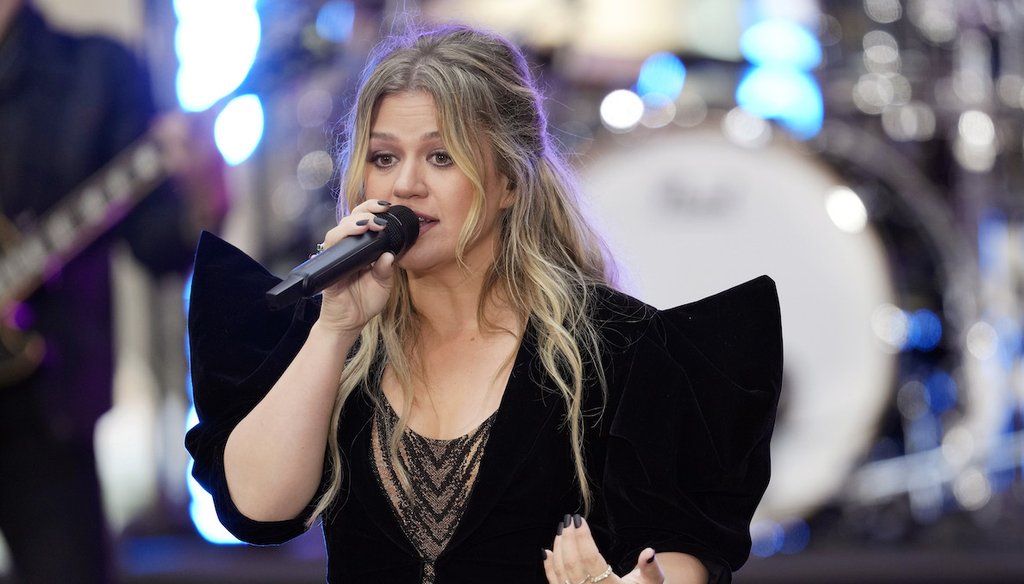Kelly Clarkson performs on NBC's "Today" show at Rockefeller Plaza on Friday, Sept. 22, 2023, in New York. (Photo by Charles Sykes/Invision/AP)