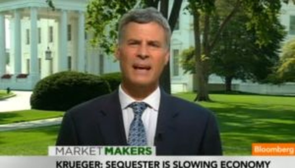 Alan Krueger, the chairman of the president's Council of Economic Advisers, said that most jobs created since passage of the health care law have been full-time positions. Is that correct?