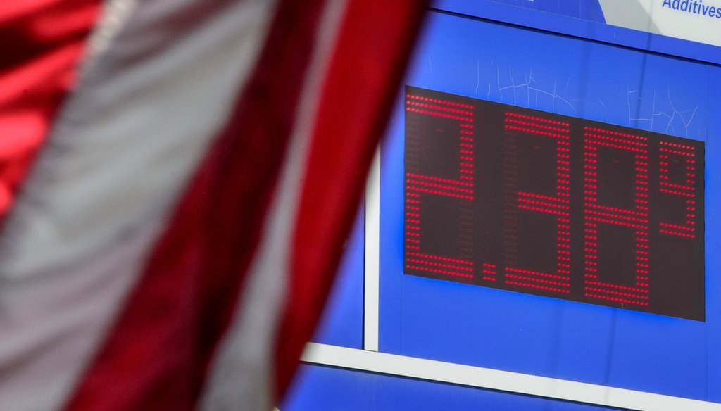 A sign at a gas station shows the price of gas in Minnesota over Labor Day weekend. Photo by Star Tribune via AP