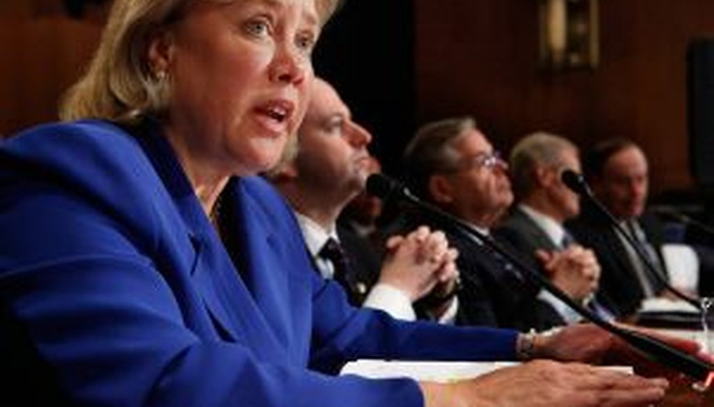 Sen. Mary Landrieu, D-La., speaks at a May 11 hearing on the impact the Deepwater Horizon explosion and oil spill in the Gulf of Mexico.