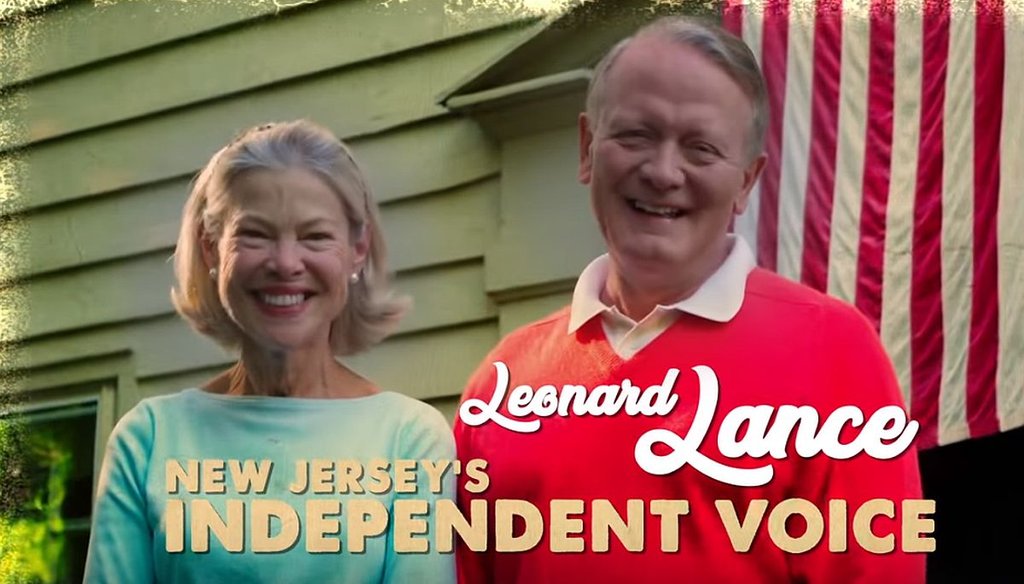 The Congressional Leadership Fund has an ad that says U.S. Rep. Leonard Lance is considered one of the most bipartisan members of Congress.