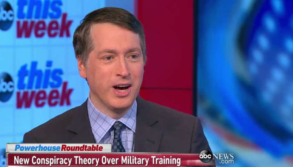 National Review editor Rich Lowry talked about conspiracy theories on ABC's "This Week."