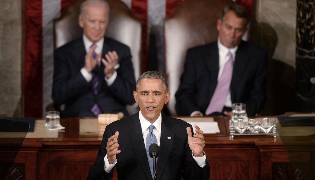 President Barack Obama delivers the State of the Union address on Jan. 20, 2015, in the House Chamber of the U.S. Capitol in Washington, D.C. 