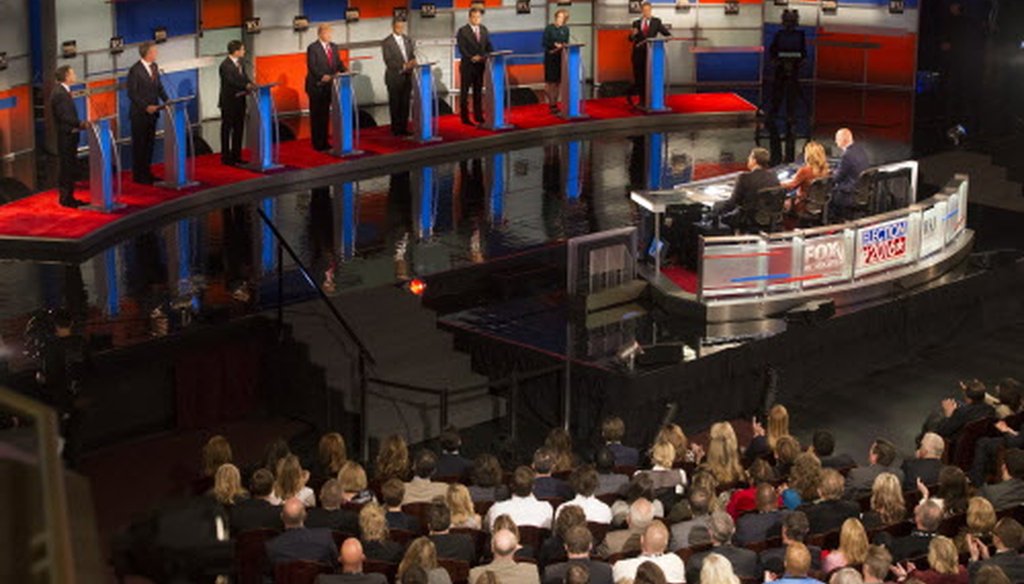 GOP presidential candidates appeared at a debate in Milwaukee Nov. 10