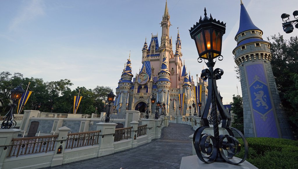 The Cinderella Castle at Walt Disney World, Aug. 30, 2021, in Lake Buena Vista, Fla. (AP)