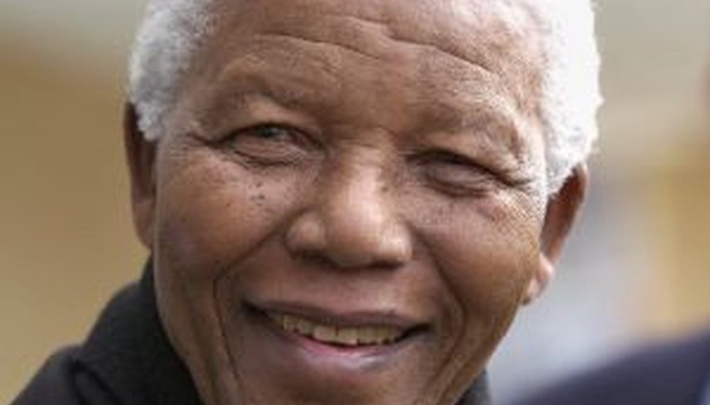 The late South African president Nelson Mandela, pictured at Oxford University in 2002.