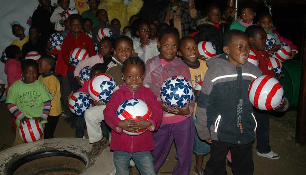 The Mapetla Day Care Centre in Soweto, Johannesburg, S.A., received PEPFAR funding to provide care and early education for over 100 orphans and vulnerable children. (USAID)