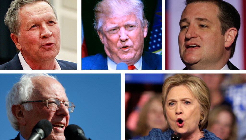 The five remaining presidential candidates are descending on Wisconsin ahead of the state's primary election on April 5, 2016. 