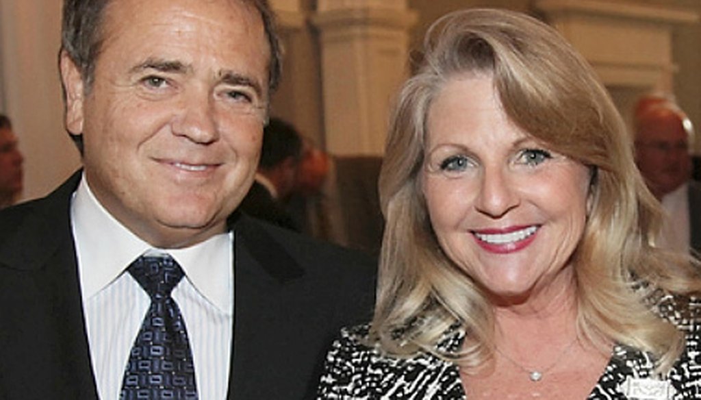 Businessman Jonnie Williams and Maureen McDonnell, Virginia's first lady, pose at a 2011 reception in the Executive Mansion. Williams has given more than $150,000 in gifts and loans to Gov. Bob McDonnell and his family.