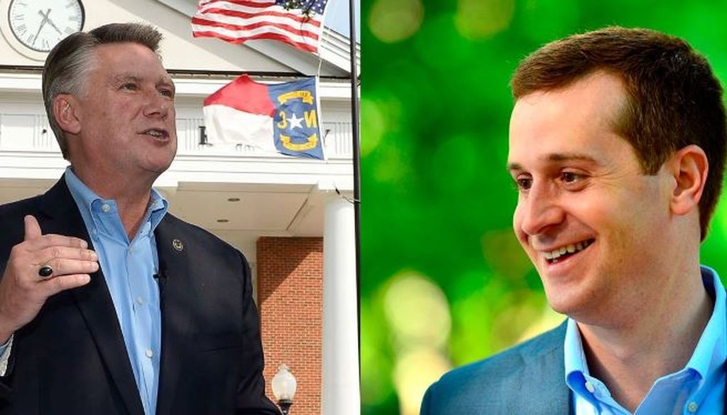 The N.C. elections board is investigating voting irregularities in the Congressional District 9 race between Mark Harris and Dan McCready. (Charlotte Observer photo)