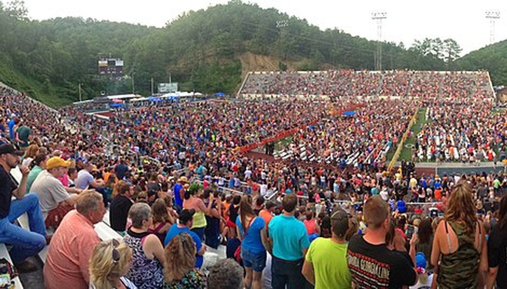 Mitchell Stadium during a concert in 2014. (Davebanner12/Creative Commons)