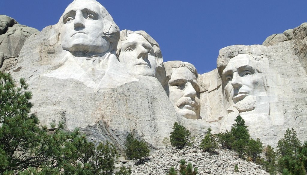 Mount Rushmore in South Dakota. Photo courtesy of National Parks Service.
