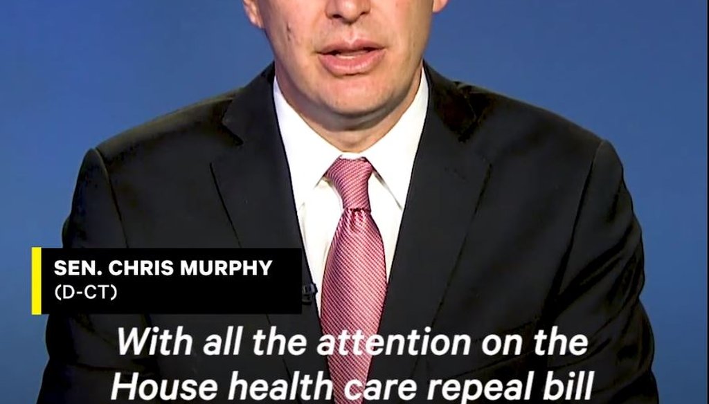 Sen. Chris Murphy, D-Conn., criticized the Trump administration’s attempts to weaken the Affordable Care Act in a Facebook video on June 26, 2017.