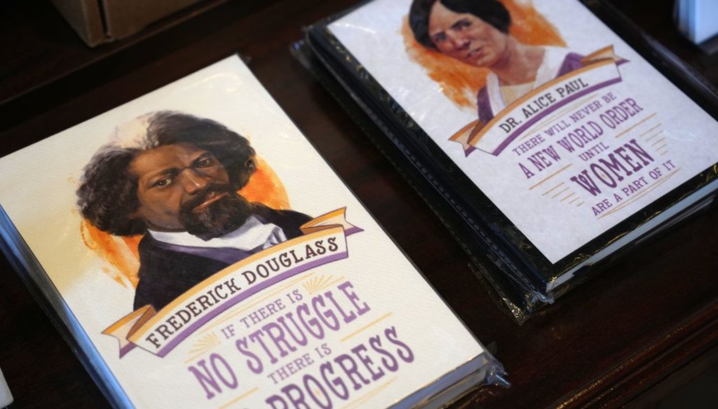 Items for sale at the museum store at Independence National Historical Park on Dec. 9, 2025, in Philadelphia. (AP)