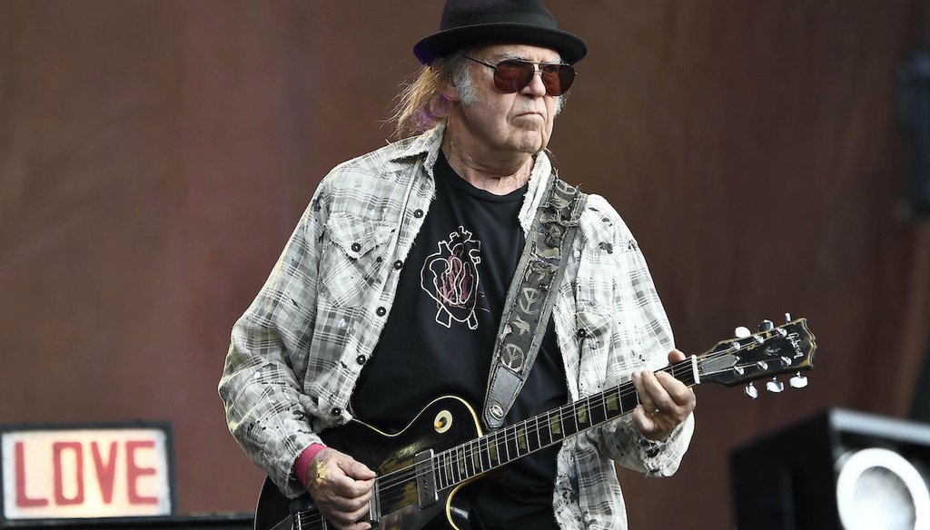 In this file photo, Neil Young and The Promise Of The Real perform at British Summertime 2019 on July 12, 2019 in Hyde Park, London, England. (AP)