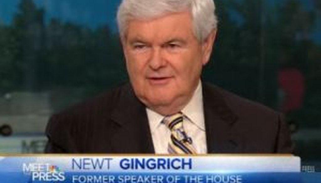 Former House Speaker Newt Gingrich, R-Ga., appeared on NBC's "Meet the Press" and argued that a rise in an employment statistic was bad news for the economy. Is he right?