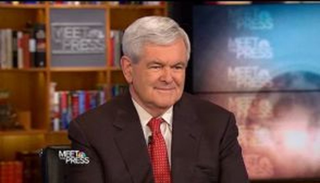 Fresh off his official announcement that he'd be running for president, Newt Gingrich sat for an interview with NBC's Meet the Press on May 15, 2011. We checked his facts.