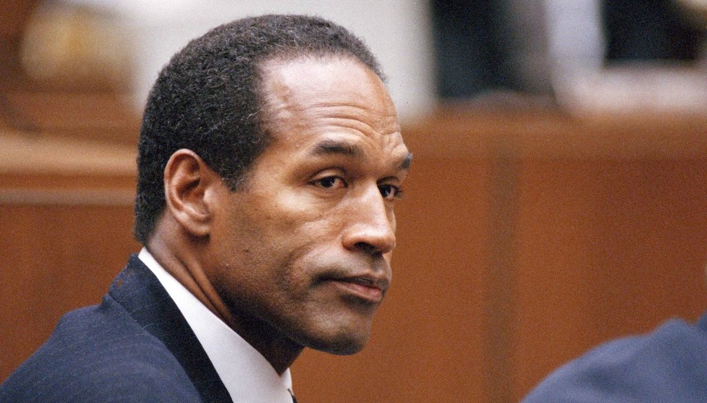 O.J. Simpson sits at his arraignment in Superior Court in Los Angeles on July 22, 1994. (AP)